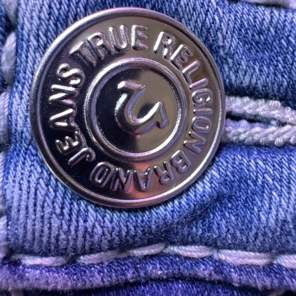 Vintage Designer Deadstock True Religion Jeans - Light Blue Size 35x27 - Picture 2 of 8